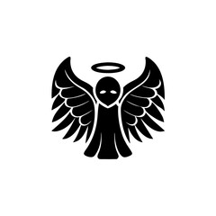 Obraz premium creative details Angel Icon Vector Illustration