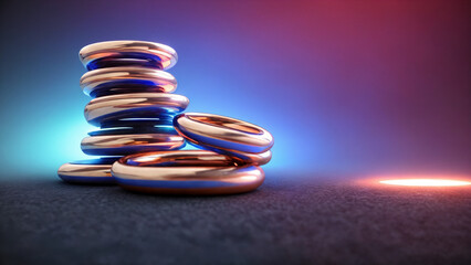 Digital Energy Core &ndash; Abstract Futuristic Light Sphere