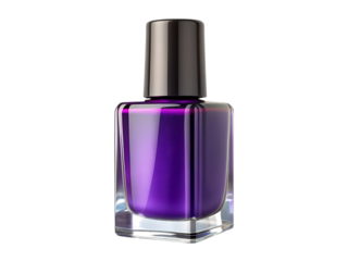 Purple Nail Polish: Glossy Bottle