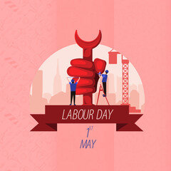 Labour Day May 1st Celebration vector art
