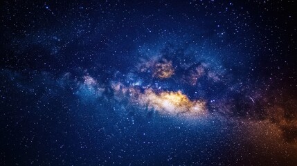 Obraz premium Sky background and stars at night Milkyway.