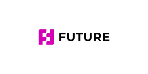 Letter F logo design, Future logo design, Technology logo design template
