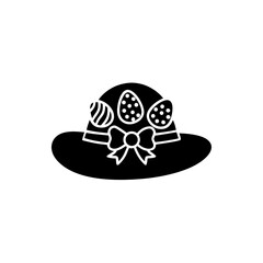 creative details Easter Bonnet Icon Vector Illustration