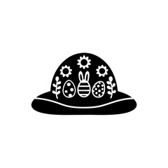 creative details Easter Bonnet Icon Vector Illustration