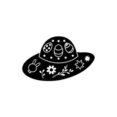 creative details Easter Bonnet Icon Vector Illustration