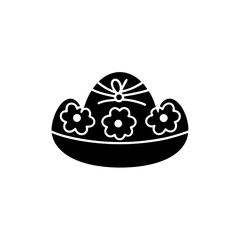 creative details Easter Bonnet Icon Vector Illustration