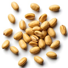 Obraz premium Scattered Salak Fruit on White Background