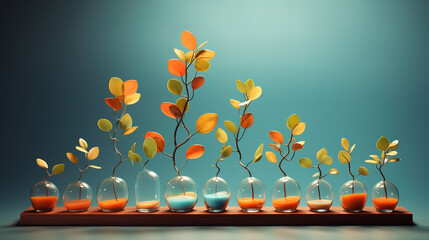 Business concept of growth, success, and streamlined processes for successful