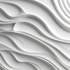 Abstract White Wave Pattern