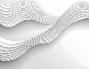 Obraz premium Abstract White Wave Background