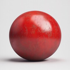 Obraz premium A perfectly round, ripe tomato with a smooth surface and vibrant red color, isolated white background