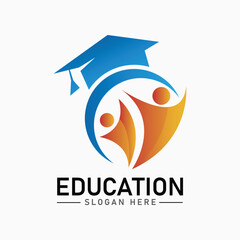 Education learning academic school graduation logo