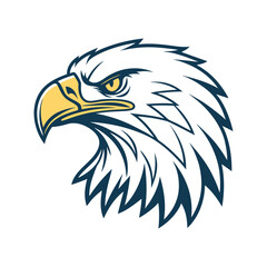 Engle Head logo icon silhouette vector art illustration 