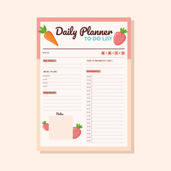 Daily meal planner for the whole day