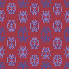 vector seamless pattern with snowflakes