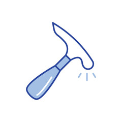 Brick Hammer Icon vector stock illustration