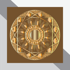 beautiful floral mandala art traditional islam