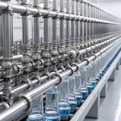 Automated Bottling Line in Modern Factory