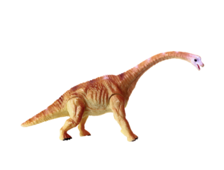 Detailed toy replica of the mamenchisaurus sinocanadorum against a white background