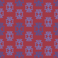 vector seamless pattern with snowflakes