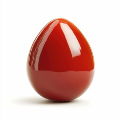 Obraz premium A sweet plump cherry tomato with smooth, shiny skin and juicy interior, isolated white background