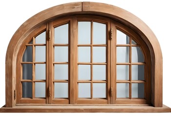Antique Wooden Arch Window