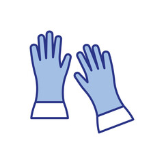 Work Gloves Icon vector stock illustration