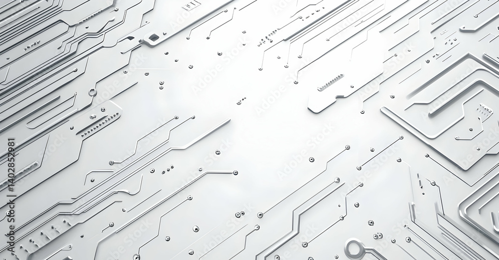 Aufkleber vector white background with gray circuit board lines and patterns for technology or digital vector 