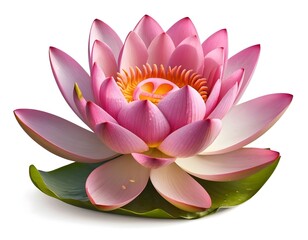Pink Lotus Flower on Lily Pad