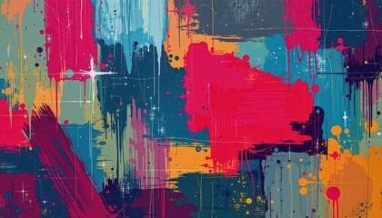 Fototapeta premium Dynamic Texture Incorporate various textures such as brush strokes or fabric patterns to enhance the visual interest of the background.