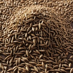 Pile of Brown Barley Grains