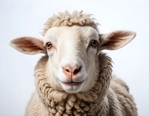 Obraz premium Friendly Sheep Portrait