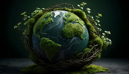 Fototapeta premium Earth Enveloped in Nature