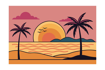 Obraz premium tropical beach background
