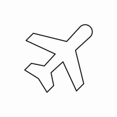 Airplane transport flight icon vector sign