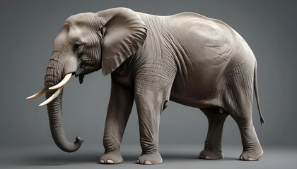 Fototapeta premium African Elephant in Studio