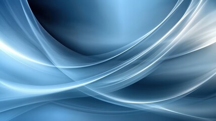 Fototapeta premium Abstract Blue Flowing Lines Background