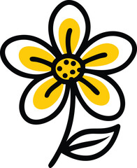 Sweet Pea, Clematis, Foxglove, Dahlia, Hollyhock, Calendula, Larkspur, Baby’s Breath (Gypsophila), Delphinium, Forget-Me-Not, flower logo icon