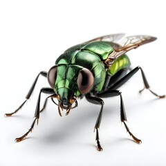 Close-up of a Metallic Green Fly