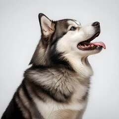 Fototapeta premium Alaskan Malamute Dog Profile Portrait