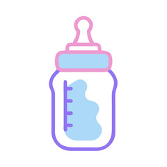 Fototapeta premium Baby Bottle Icon Representing Infant Feeding and Nourishment