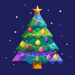 abstract christmas tree