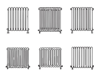 Radiator Line Art Set