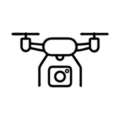 Camera drone icon