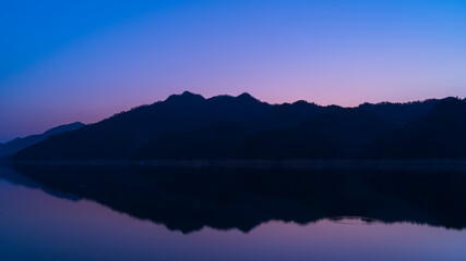 sunrise over the lake