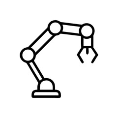 Robotic arm icon