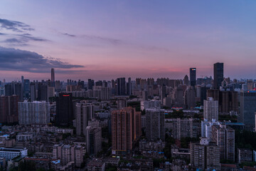 china wuhan skyline