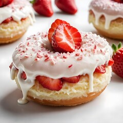 Delicious Strawberry Glaze Donuts