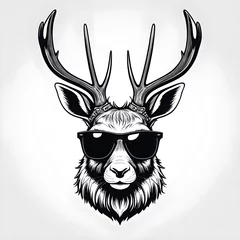  Cool Deer with Sunglasses © Teeranan