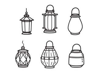 Solar Lantern Clean Sketch Art © Nazma Begum